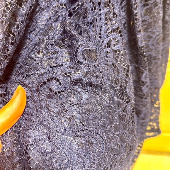 Blush by US Angels Navy Blue Lace Sleeveless Formal Dress size 10 - Picture 4 of 7